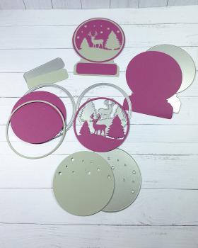 Kulricke Stanzschablone "Schneekugelwelt" Craft Die 