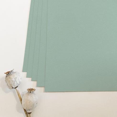 Preview: Doppelkarte - Faltkarte blanko 220g/m² DIN A6 in struktur eukalyptus