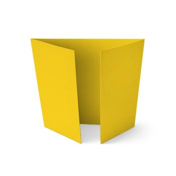 Altarfalz-Karte quadratisch (14,8x14,8cm) 210g/m² in struktur honiggelb