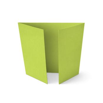 Altarfalz-Karte quadratisch (14,8x14,8cm) 210g/m² in struktur limette