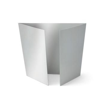 Altarfalz-Karte quadratisch (14,8x14,8cm) 300g/m² in metallic perlsilber