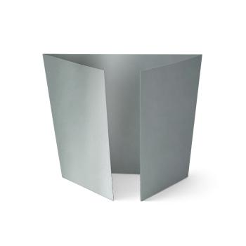 Altarfalz-Karte quadratisch (14,8x14,8cm) 300g/m² in metallic platin