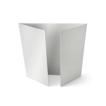 Altarfalz-Karte quadratisch (14,8x14,8cm) 240g/m² in metallic anthrazit
