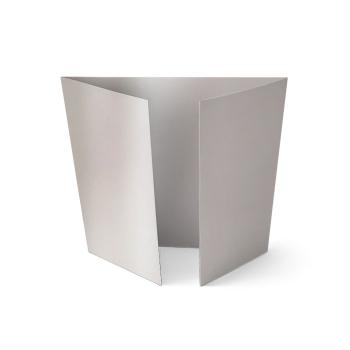 Altarfalz-Karte quadratisch (14,8x14,8cm) 300g/m² in metallic puderrosa