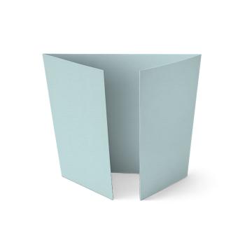 Altarfalz-Karte quadratisch (14,8x14,8cm) 210g/m² in struktur puderblau
