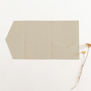 Pocketfold-Karte B6 Recycling "Kakao 15%" Exklusiv Line