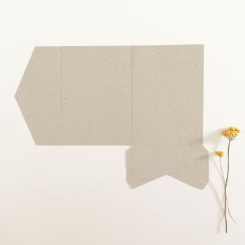 Pocketfold-Karte B6 Recycling "Kakao 15%" Exklusiv Line