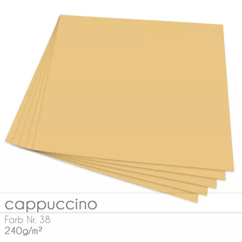 Cardstock "Premium" 12"x12"  240g/m² (30,5 x 30,5cm) in cappuccino