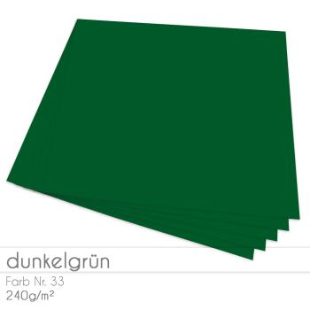 Cardstock "Premium" 12"x12"  240g/m² (30,5 x 30,5cm) in dunkelgrün