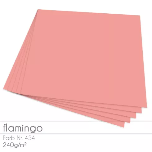 Cardstock "Premium" 12"x12" 240g/m² (30,5 x 30,5cm) in flamingo