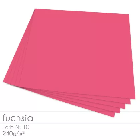 Cardstock "Premium" 12"x12"  240g/m² (30,5 x 30,5cm) in fuchsia