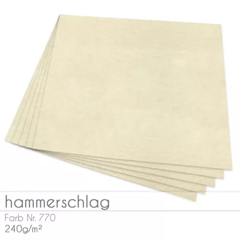 Cardstock 12"x12"  240g/m² (30,5 x 30,5cm) in hammerschlag