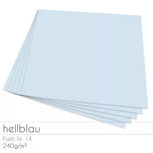 Cardstock "Premium" 12"x12"  240g/m² (30,5 x 30,5cm) in hellblau