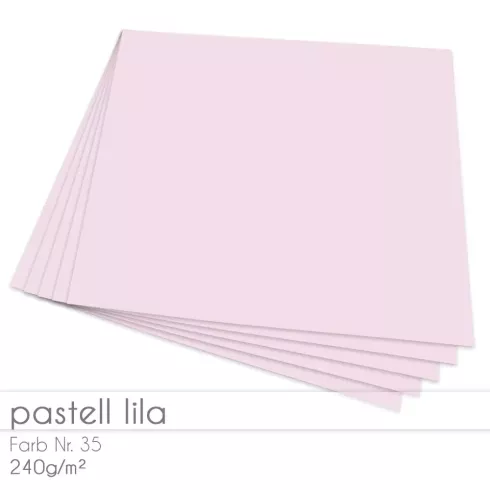 Cardstock "Premium" 12"x12"  240g/m² (30,5 x 30,5cm) in pastell lila