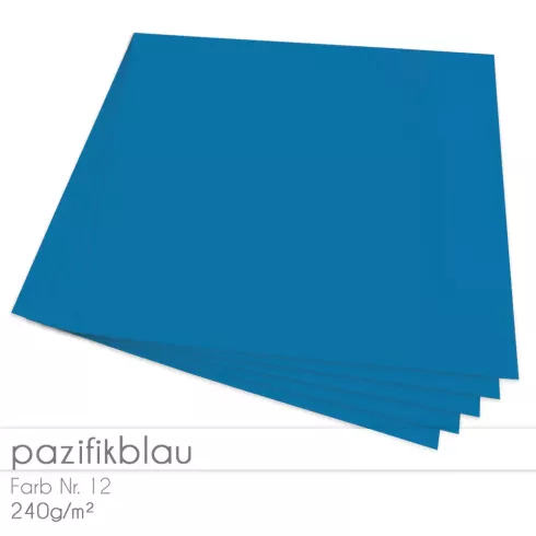 Cardstock "Premium" 12"x12"  240g/m² (30,5 x 30,5cm) in pazifikblau
