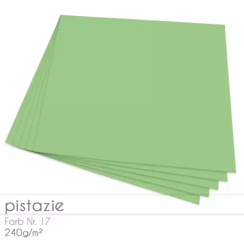 Cardstock "Premium" 12"x12"  240g/m² (30,5 x 30,5cm) in pistazie