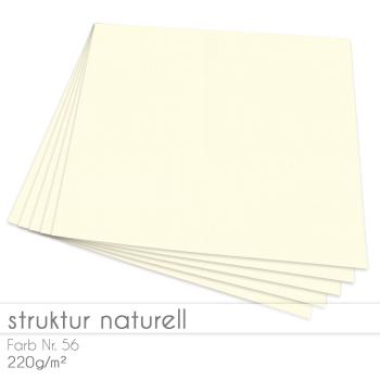 Cardstock "Struktur" 12"x12"  220g/m² (30,5 x 30,5cm) in struktur naturell