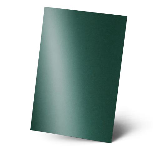 Karte - Einlegekarte DIN A5 250g/m² in metallic grün