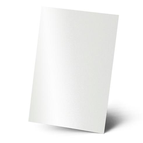 Karte - Einlegekarte DIN A5 300g/m² in metallic polarweiss