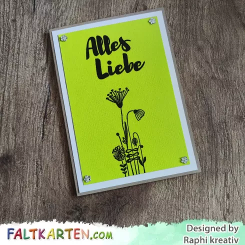 Cardstock "Struktur" 12"x12"  210g/m² (30,5 x 30,5cm) in struktur limette