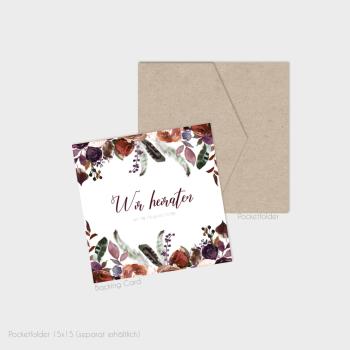 Backig-Card_14x14cm Geometric Eukalyptus