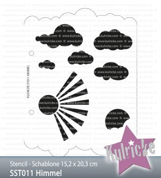 Kulricke Schablone - Stencil "Himmel"  6x8" (15,2x20,3cm)