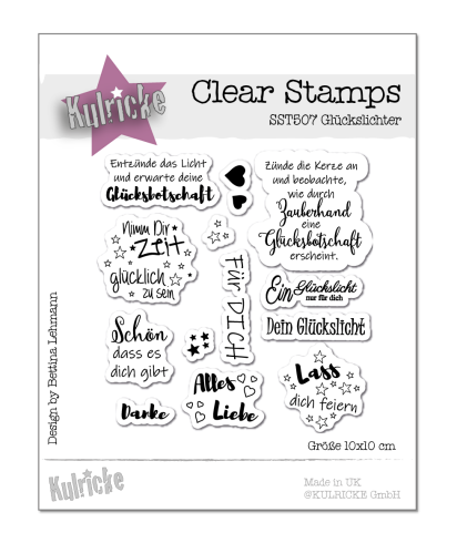 Kulricke Stempelset "Glückslichter" Clear Stamp Motiv-Stempel