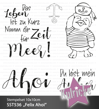 Kulricke Stempelset "Felix Matrose" Clear Stamp Motiv-Stempel