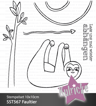 Kulricke Stempel "Faultier" Clear Stamp Motiv-Stempel