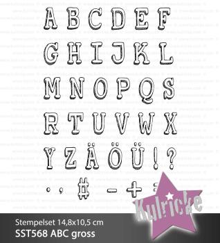 Kulricke Stempel "ABC groß" Clear Stamp Motiv-Stempel