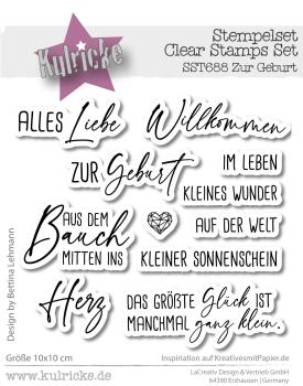 Kulricke Stempel "Zur Geburt" Clear Stamp