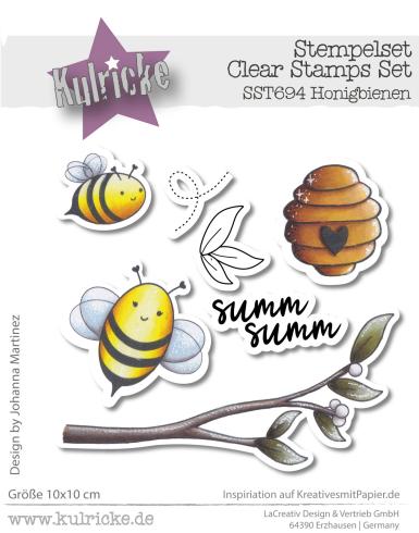 Kulricke Stempel "Honigbienen" Clear Stamp