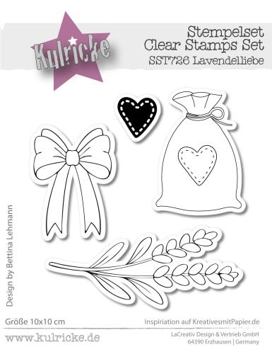 Kulricke Stempel "Lavendelliebe" Clear Stamp