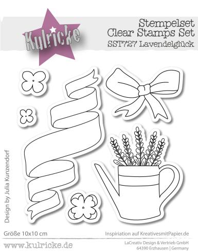 Kulricke Stempel "Lavendelglück" Clear Stamp