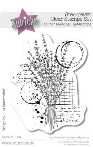 Kulricke Hintergrundstempel" Lavendel Hintergrund" Clear Stamp