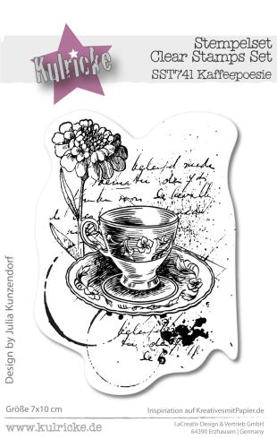 Kulricke Stempel "Kaffeepoesie" Clear Stamp