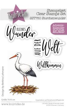 Kulricke Stempelset "Storchenwunder "  A7 Clear Stamp