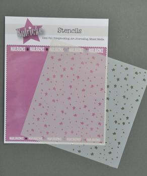 Kulricke Schablone - Stencil "Sterne Himmel" 6x6" (15x15cm) Kulricke Schablone - Stencil "Sterne Himmel" 6x6" (15x15cm)