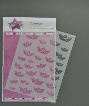 Stencil "Faltboot - Papierboot" - Kulricke