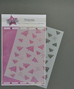 Kulricke Schablone - Stencil "Papierflieger" A5 Kulricke Schablone - Stencil "Papierflieger" A5