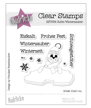 Kulricke Stempel "Robbi Winterzauber" Clear Stamp Motiv-Stempel
