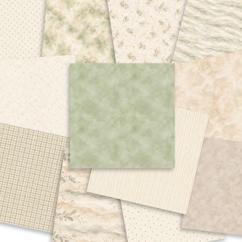 Preview: LaCreativ - Designpapier "Zarte Winterzweige" Paper Pack 12x12" - 12 Bogen