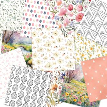LaCreativ - Designpapier "Frühlings-Oster Mix" Paper Pack 6x6" - 24 Bogen