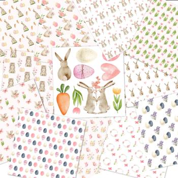 LaCreativ - Designpapier "Hoppelige Frühlingsgrüße" Paper Pack 6x6" - 24 Bogen