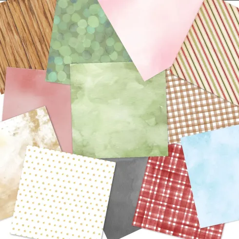 LaCreativ - Designpapier "Kleine Weihnachtswelt" Paper Pack 6x6" - 24 Bogen