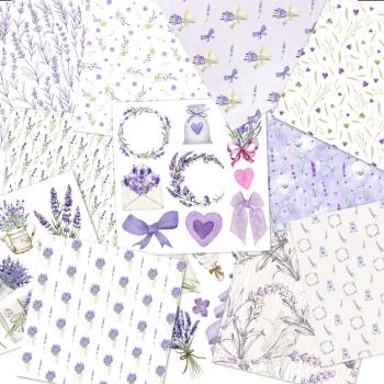 LaCreativ - Designpapier "Lavendelglück" Paper Pack 6x6" - 24 Bogen
