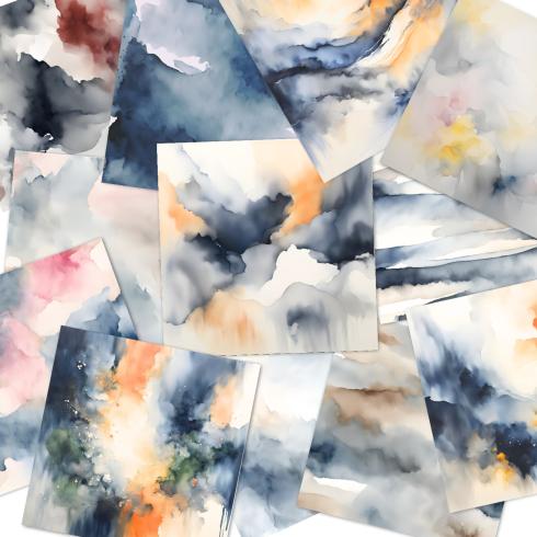 LaCreativ - Designpapier "Nordische Winterlandschaft" Paper Pack 6x6" - 24 Bogen