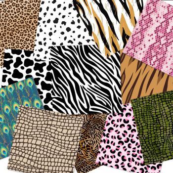 LaCreativ - Designpapier "Tierischer Mustermix" Paper Pack 6x6" - 24 Bogen