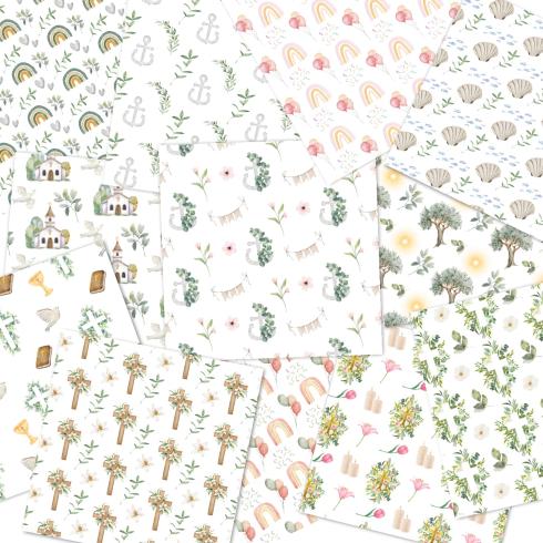 Preview: LaCreativ - Designpapier "Wundervolle Kirchenfeste" Paper Pack 6x6" - 24 Bogen