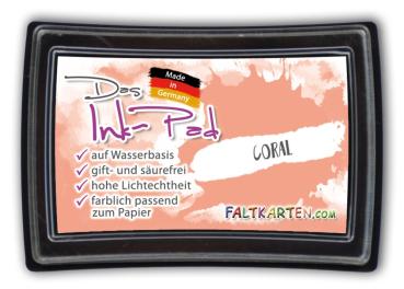 Das Ink-Pad - Stempelkissen 6 x 3,5cm coral